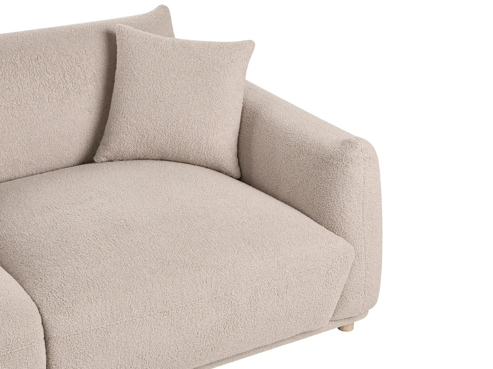 Sofa 3-Sitzer JUBEK Bouclé Beige_1078410