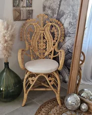Pfauenstuhl CARRARA Rattan Naturfarben_978603