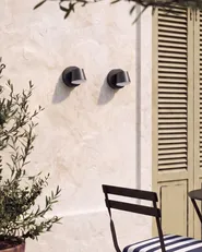 Set of 2 Outdoor LED Wall Lights SALAS Black_1149339