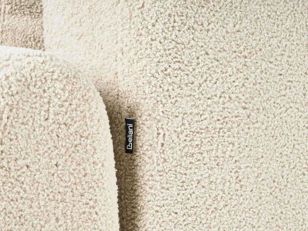 Schlafsofa 3-Sitzer KVAM mit Stauraum Bouclé Cremeweiß_1021880