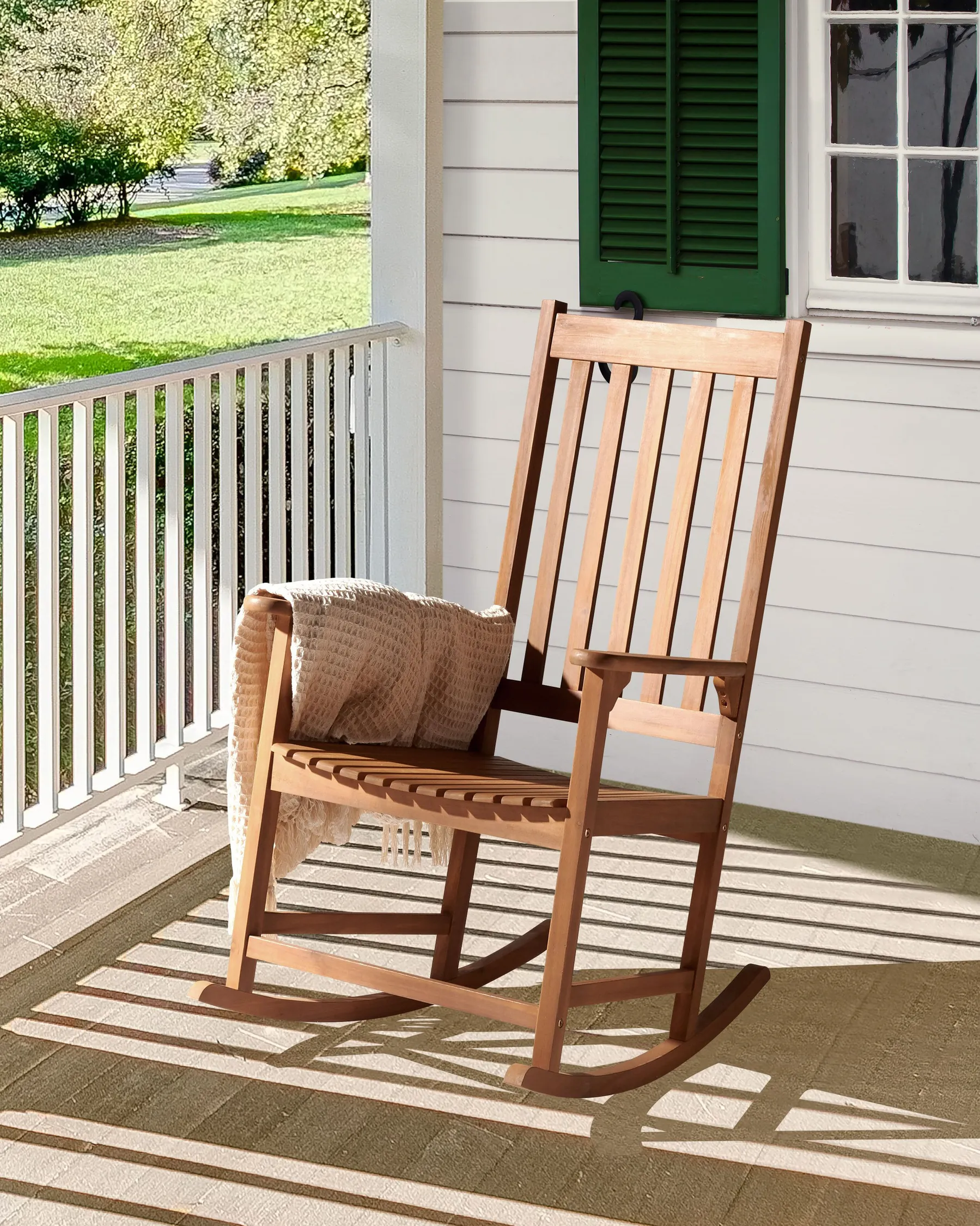 Schaukelsessel BOJANO Akazienholz Braun_843670