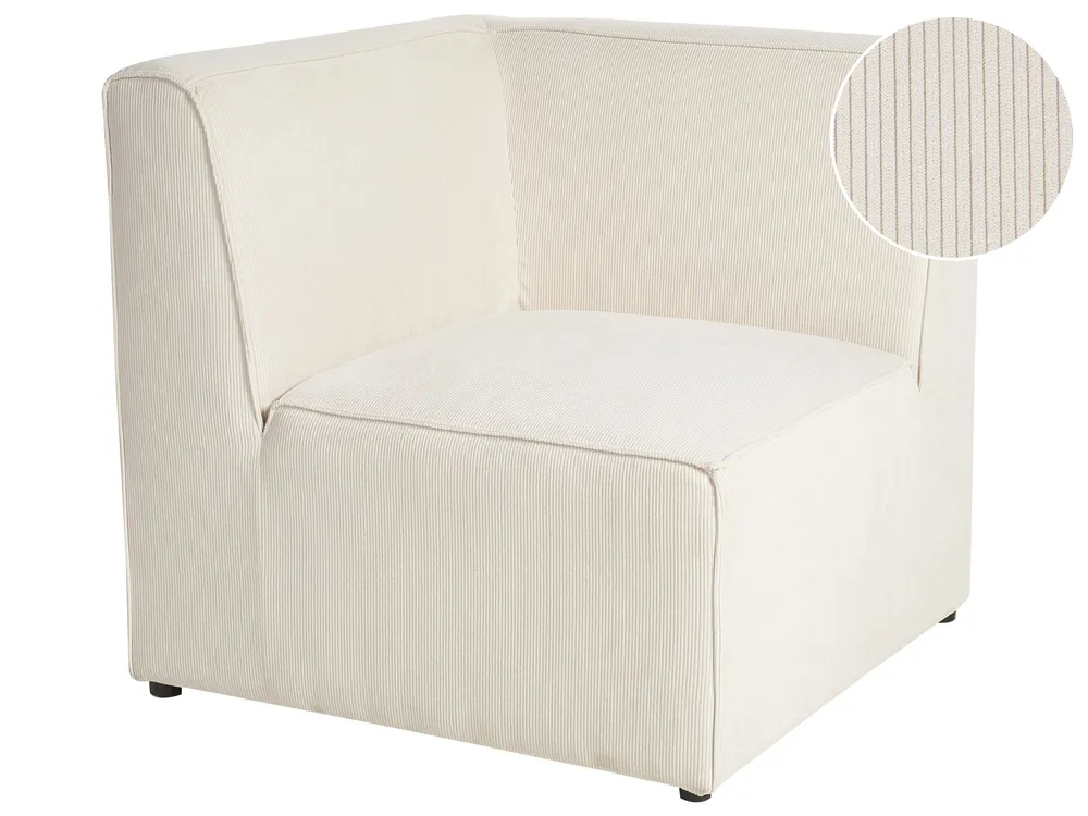 Eckmodul LEMVIG Cord Hellbeige