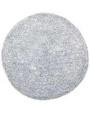 Shaggy Rug DEMRE Grey ø 140 cm_738121
