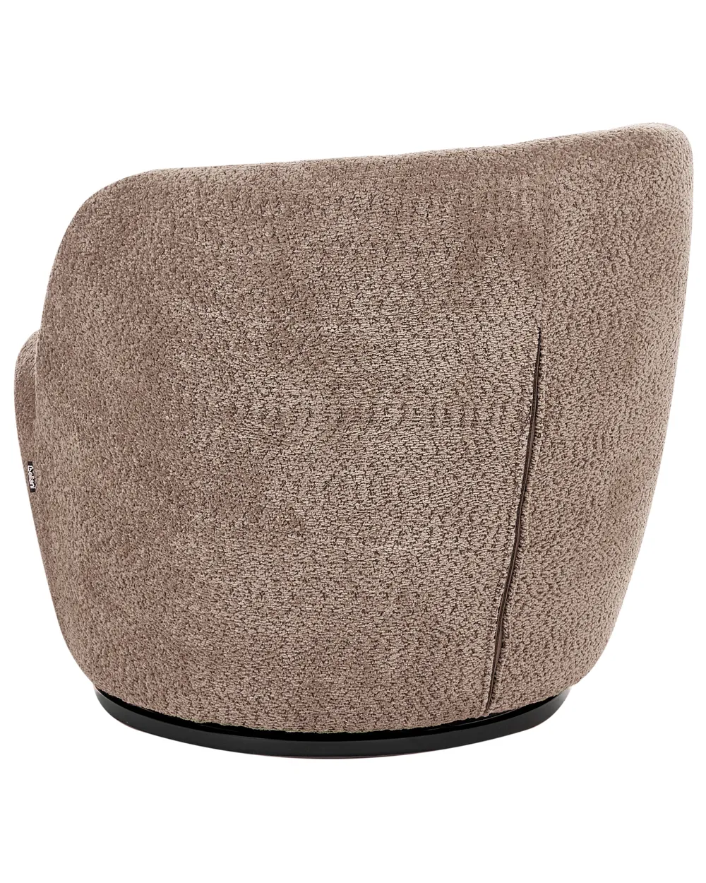 Swivel Armchair KUOLPA Chenille Taupe_1070386