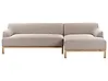Ecksofa SOSJO Stoff Hellbraun linksseitig