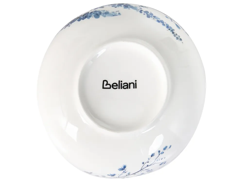 12-Piece Dinnerware Set MAHLEB Porcelain White/Blue_1191961