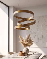 LED Pendant Lamp WANLI Metal Gold_1149669