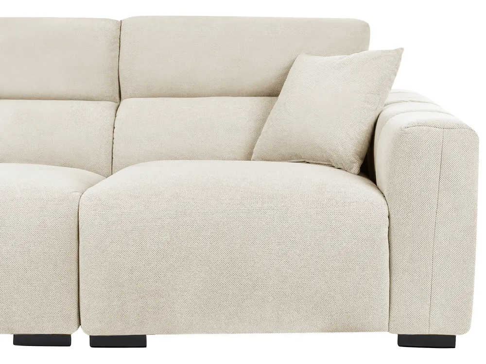 Sofa 3-Sitzer FAUSKAN Stoff Beige_969023
