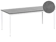 Gartentisch SOVARETO 180 cm 90 cm Steinoptik Dunkelgrau_1008430
