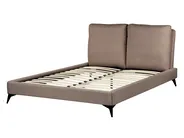 Bett mit Lattenrost Bouclé MELLE 140 x 200 cm Braun_965690