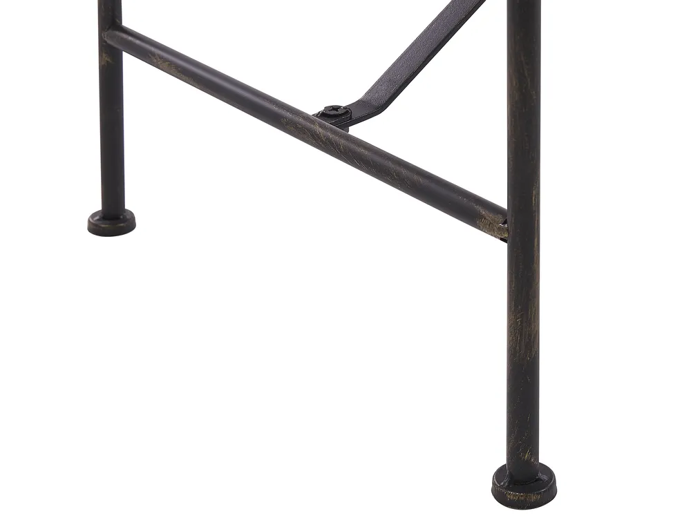 Gartenbank MILAZZO 130 cm Metall Schwarz_825345