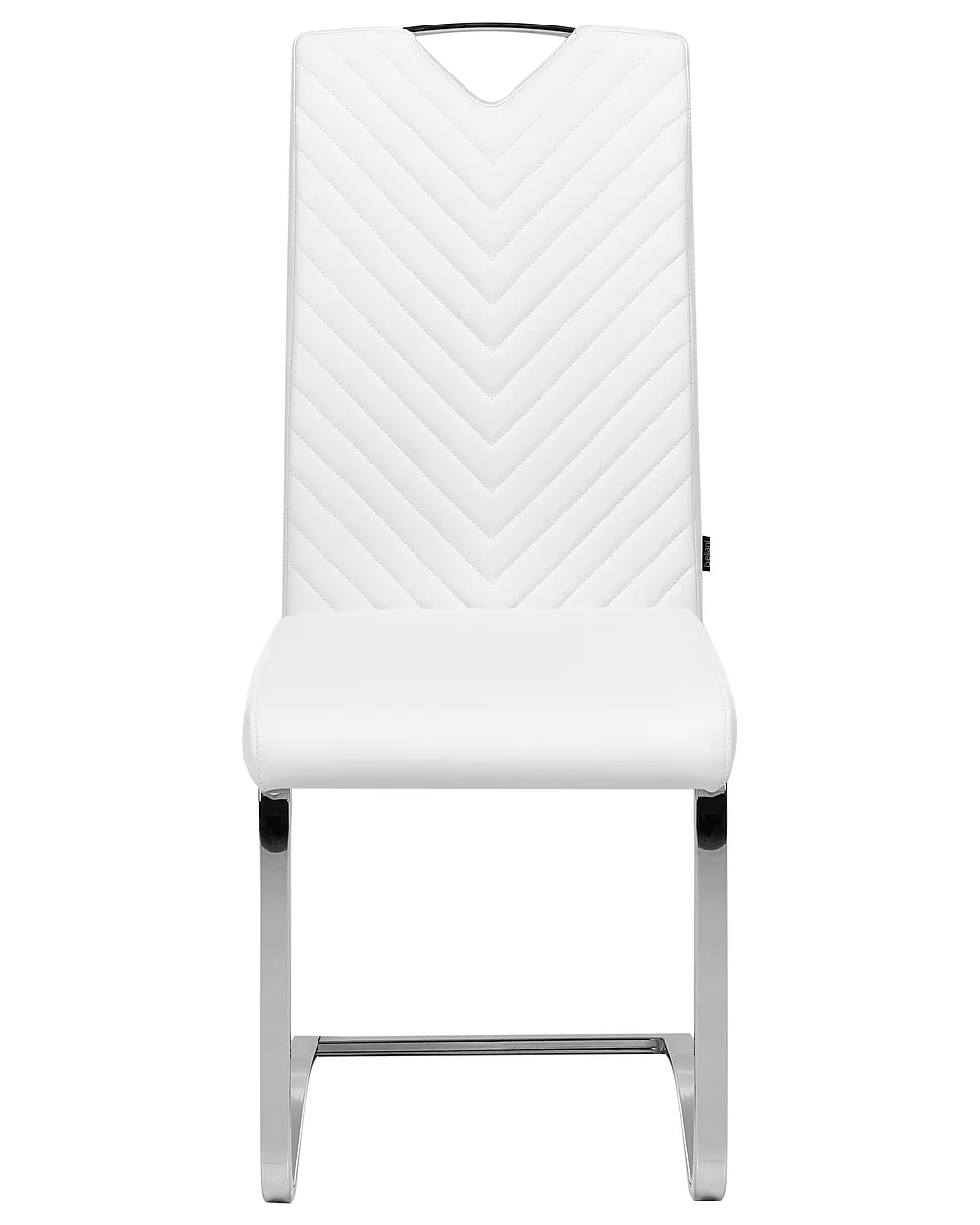 Set of 2 Dining Chairs PICKNES Faux Leather Off-White_1156948