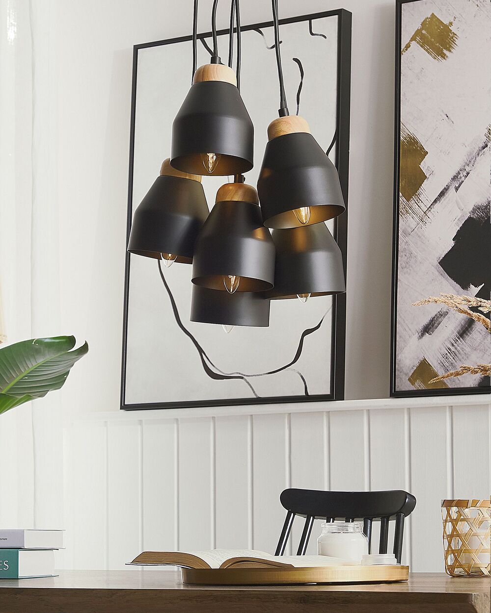Pendant Lamp CESTOS Metal Black