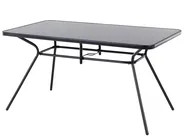 Gartenmöbel Set 6-Sitzer LIVO Metall Schwarz_679126