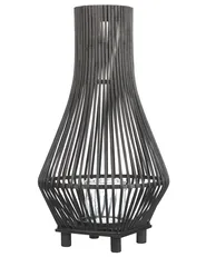 Laterne LEYTE 58 cm Bambus Schwarz_873487