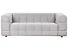 Sofa 3 Seater MULLOLA Fabric Light Grey