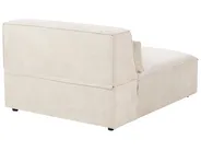Modul Ecksofa 4-Sitzer HELLNAR Samtstoff Hellbeige rechtsseitig_911100