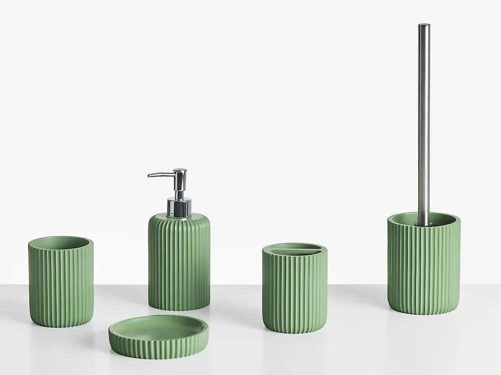 Badaccessoires Set 5-teilig CAMANA Grün