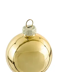 Weihnachtskugel 50er Set SPARKLE Glas Rot / Gold_1062282
