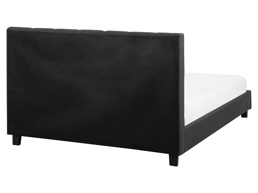 Wasserbett Stoff LA ROCHELLE 160 x 200 cm Dunkelgrau_844884