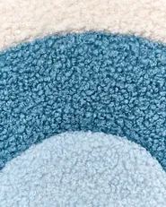 Kindersessel Regenbogen OMBO Bouclé Hellblau_977435