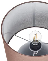 Tischlampe AREOSO Keramik Grau_878721