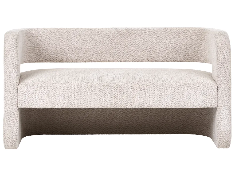 Sofa 2-Sitzer VIDSEL Chenillegewebe Beige_1072847