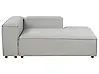 Linksseitige Chaiselongue ARDAL Stoff Hellgrau