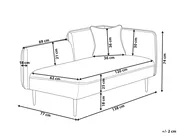 Rechtsseitige Chaiselongue CHEVANNES Bouclé Dunkelgrau_895428
