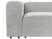 Modular Sofa 3 Seater FALSTERBO Corduroy Grey_916228