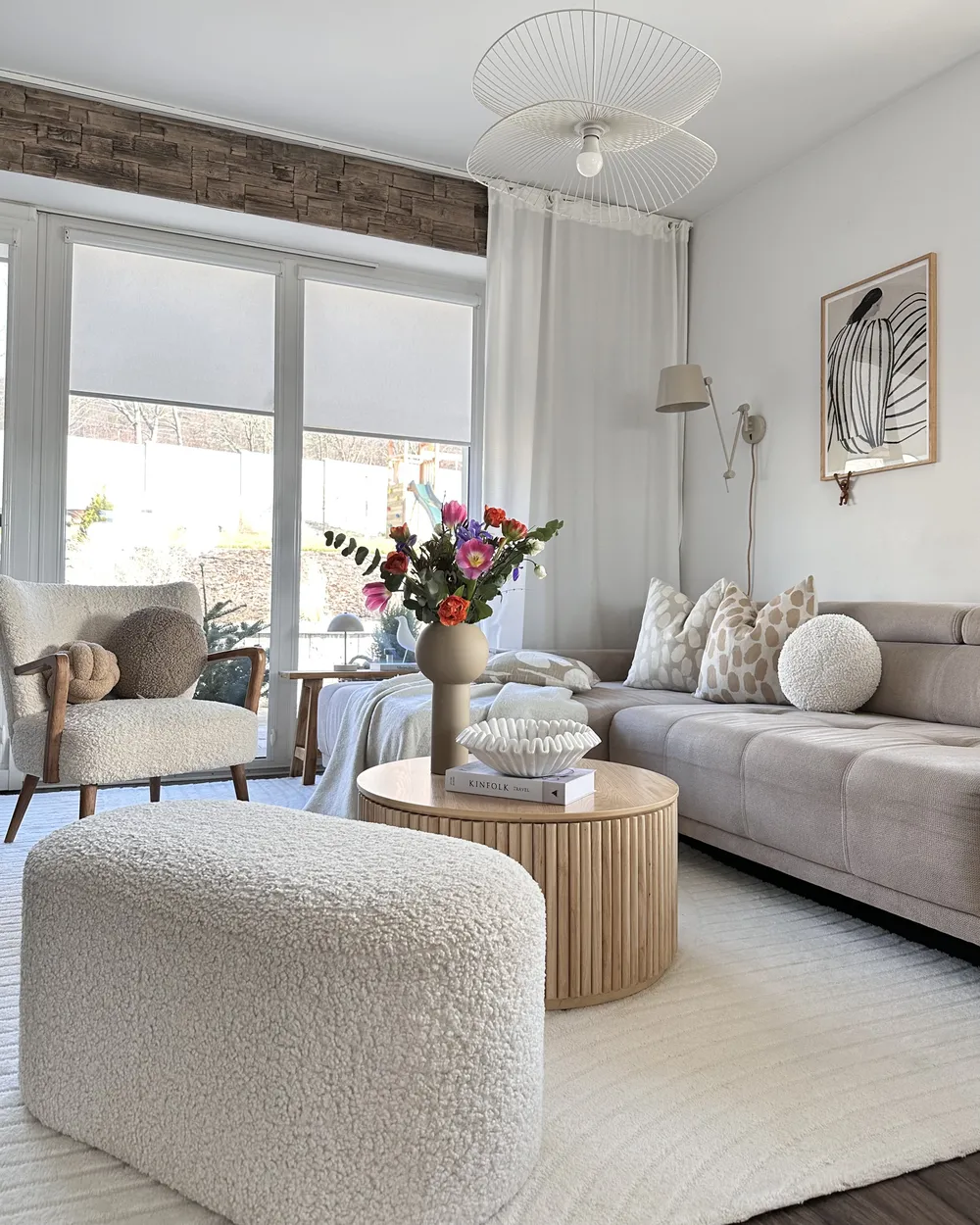 Teppich DAGARI Beige 200 x 300 cm Wolle_913542