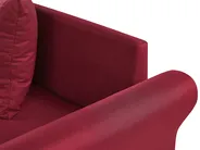 Corner Sofa 3 Seater VIKNA Fabric Dark Red Right Hand_786616