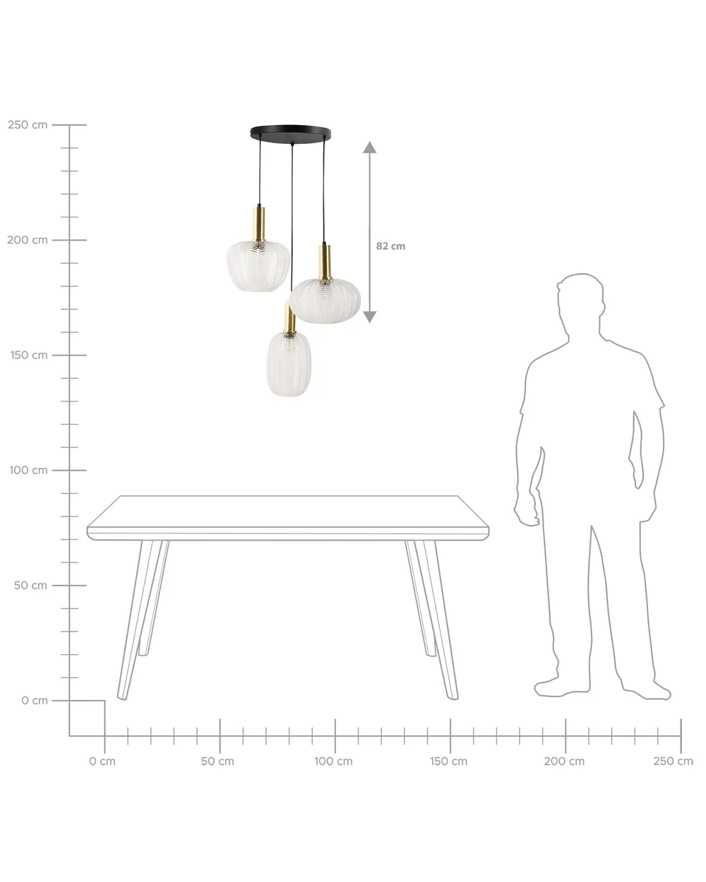 Pendant Lamp NJORO Glass Transparent_1029350