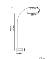Floor Lamp YABUS Metal Black_818308