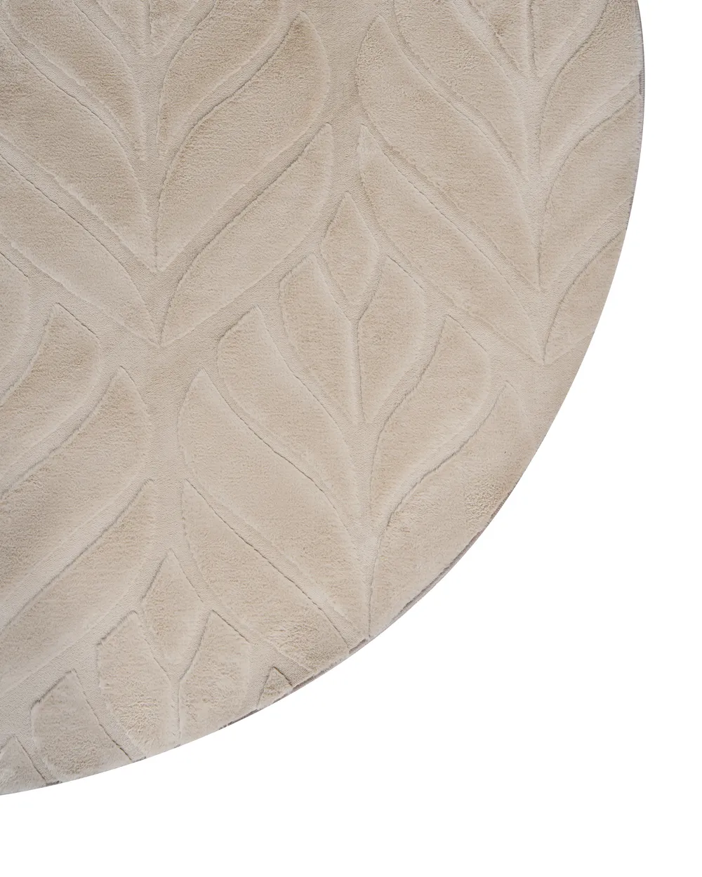 Kunstfellteppich MITCHELL Beige ø 160 cm_1092480