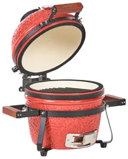 Mini-Holzkohlegrill KAMADO Keramik Rot_1007511