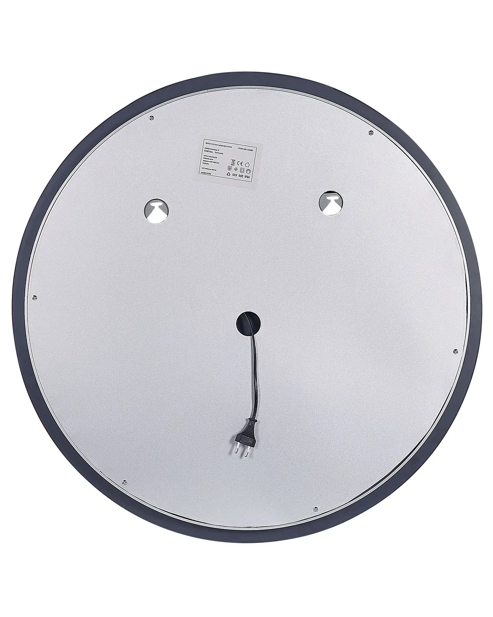 LED-Badezimmer-Spiegel DEAUVILLE 79 cm 79 cm Silber_837551