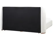 Bett mit Stauraum MONESTIER Stoff Cremeweiß 180 x 200 cm_972619