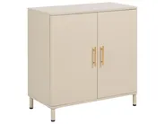 Sideboard mit 2 Türen OMBURA Metall Beige_1082576