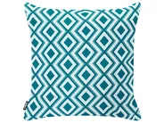 Gartenkissen 3er Set BIRDWOOD Pflanzenmuster 30 x 50 cm 45 x 45 cm Türkis_1124729