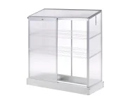 Balkongewächshaus LECCE 129 cm 59 cm Silber_1005525