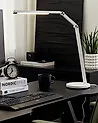 LED Schreibtischlampe DORADO mit Dimmer Metall Weiß