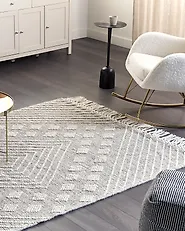 Rug SAVUR Grey 160 x 230 cm Wool_1187378