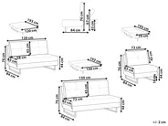 Sofa Set 6-Sitzer JERSLEV Stoff Cremeweiß_1013322