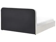 Bett mit Stauraum CHALLANS Stoff Cremeweiß 160 x 200 cm_1019680
