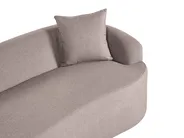 Sofa AMAL mit Ottomane Stoff Taupe_1143370
