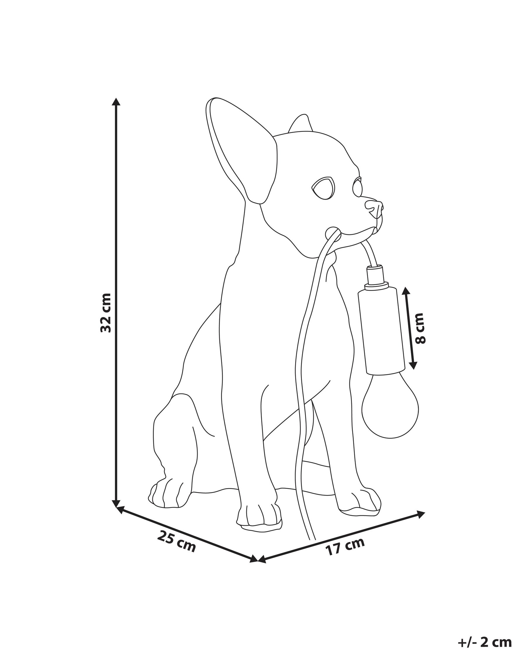 Tischlampe Hund ROCCO Weiß_1066505