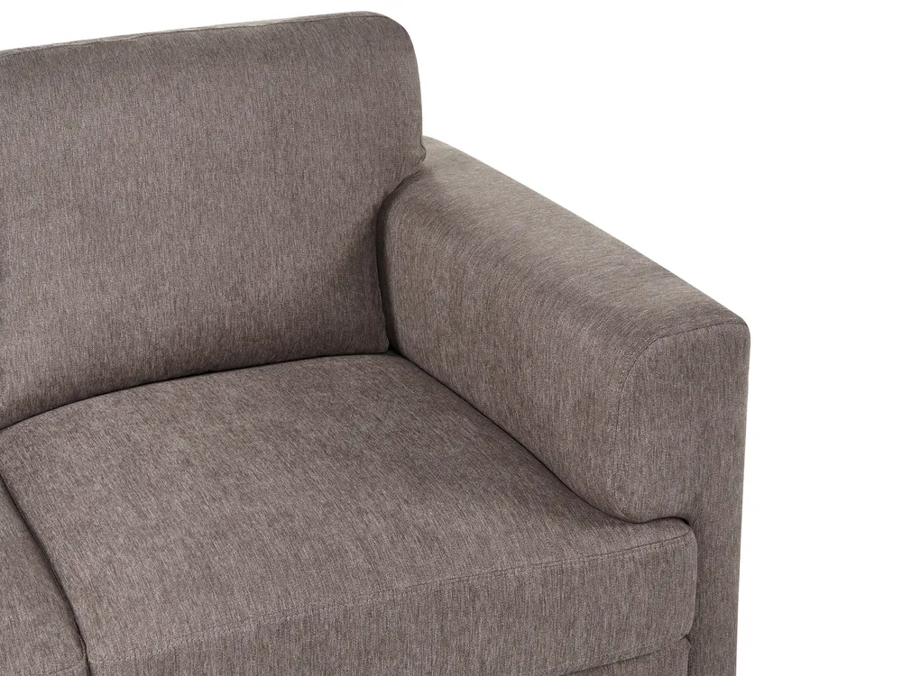 Sofa 3-Sitzer LOUSTO Stoff Braun_1044025