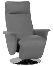Relaxfauteuil PRIME inclusief voetensteun Kunstleer Grijs_1071312
