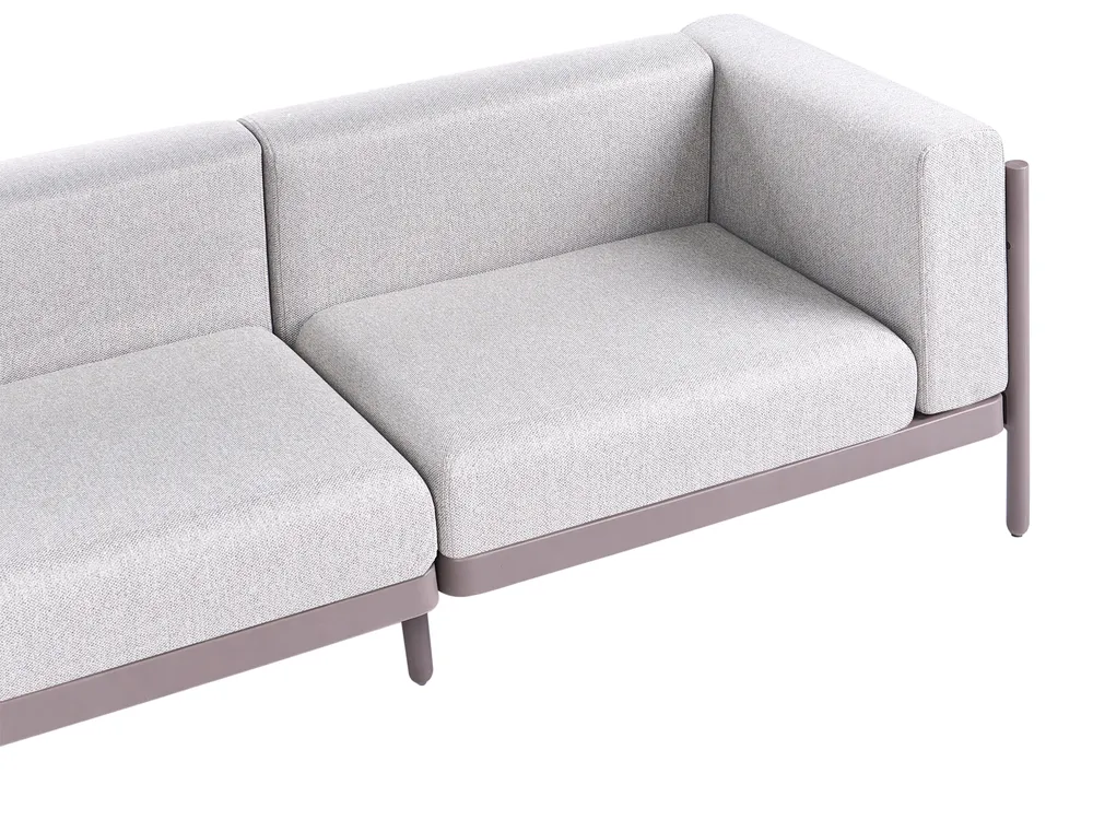 Gartensofa 3-Sitzer FERRETTI Taupe_1058042